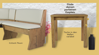 Eckbänke und Einzelbänke - Müller Tische und Stühle